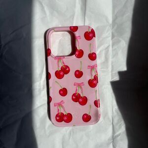 Velvet caviar pink cherry iPhone 14 Pro phone case